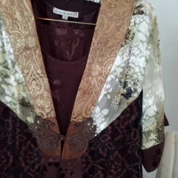 VTG NEW SPENCER ALEXIS 3PC BROWN GOLD LAPEL SM/MED - Picture 2 of 8